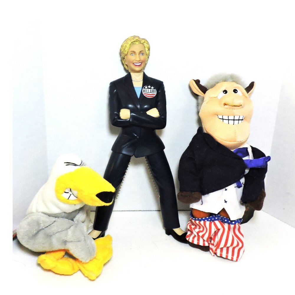 Humorous Political Collection Hillary Clinton Nutcracker Meanies Plush Figures